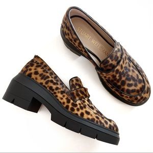 Loafers Leopard Print Calf Hair 